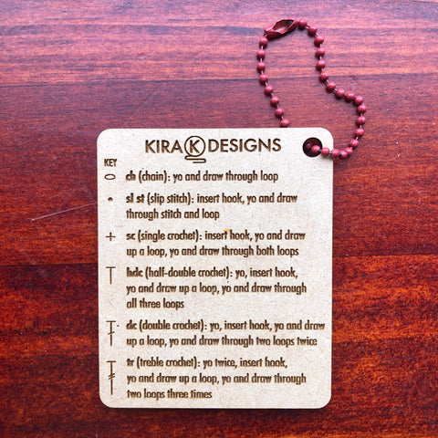 Crochet Stitches Reminder Tag