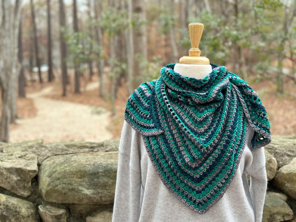 Blue Belle Shawl Crochet Pattern