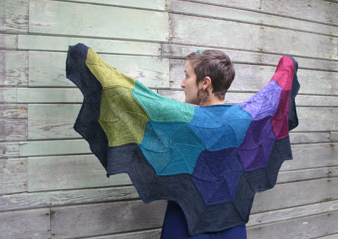Prismatic Honeycomb Shawl pattern PDF